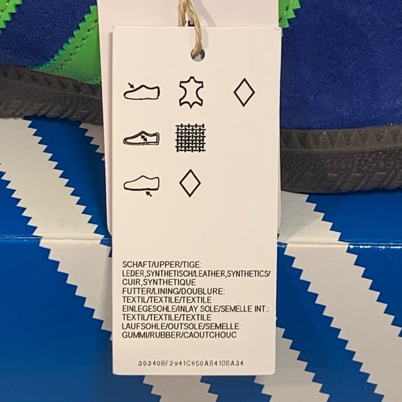 [BRAND NEW] ADIDAS ATHEN OG BOLD BLUE SEMI SCREAMING GREEN MENS SIZE 11 SNEAKERS - Picture 10 of 12